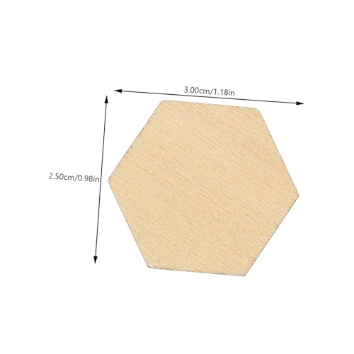 NOLITOY 100 Stück DIY Sechseckige Holzscheiben Blanko Holzplättchen zum Basteln Leichte Glatte Holzstücke für Kreative Holzarbeiten und Individuelle Handwerksprojekte NOLITOY 100 Stück DIY Sechseckige Holzscheiben Blanko Holzplättchen zum Basteln Leichte Glatte Holzstücke für Kreative Holzarbeiten und Individuelle Handwerksprojekte von NOLITOY