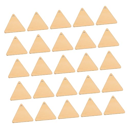 NOLITOY 100 Stück Dreieckige Holzscheiben mit Loch Unbehandelte Holzstücke zum Basteln Naturholz DIY Dekoration für Handwerk und Malerei Leicht und Strapazierfähig für Kreative Projekte NOLITOY 100 Stück Dreieckige Holzscheiben mit Loch Unbehandelte Holzstücke zum Basteln Naturholz DIY Dekoration für Handwerk und Malerei Leicht und Strapazierfähig für Kreative Projekte von NOLITOY