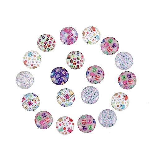 NOLITOY 100 Stück Eulen Patch Runder Zeit-Edelstein-Patch Edelsteine Glasfleck Rundes Glas Halloween-Glas Schmuckzubehör Schmuckaufnäher NOLITOY 100 Stück Eulen Patch Runder Zeit-Edelstein-Patch Edelsteine Glasfleck Rundes Glas Halloween-Glas Schmuckzubehör Schmuckaufnäher von NOLITOY