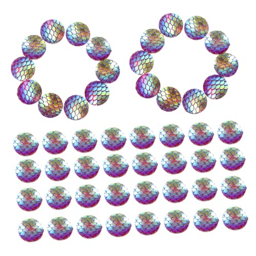 NOLITOY 100 Stück Flatback Resin Charms: Meerjungfrauen-schuppen-strasssteine – Handgefertigte Schuppen-diy-charms Zur Schmuckherstellung – Bastel-verzierungszubehör 0,39" NOLITOY 100 Stück Flatback Resin Charms: Meerjungfrauen-schuppen-strasssteine – Handgefertigte Schuppen-diy-charms Zur Schmuckherstellung – Bastel-verzierungszubehör 0,39" von NOLITOY