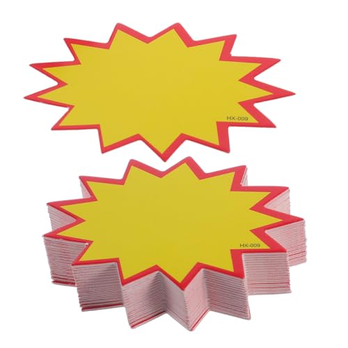 NOLITOY 100 Stück Gelbe Beschreibbare Preisschilder aus Stabilem Papier für Supermärkte und Einzelhandel Vielseitig Einsetzbar zur Anzeige von Preisen und Produktinformationen NOLITOY 100 Stück Gelbe Beschreibbare Preisschilder aus Stabilem Papier für Supermärkte und Einzelhandel Vielseitig Einsetzbar zur Anzeige von Preisen und Produktinformationen von NOLITOY