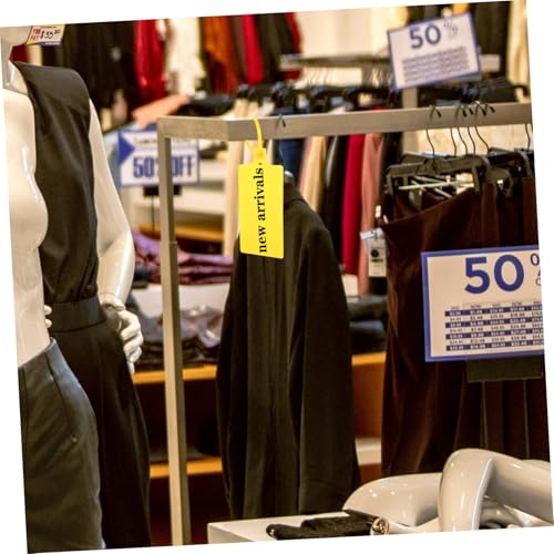NOLITOY 100 Stück Gelbe Kunststoff Versandanhänger Hangtags Robuste Versandetiketten mit Befestigungsschnur Vielseitige Anhänger zum Beschriften und Kennzeichnen von Paketen und Waren NOLITOY 100 Stück Gelbe Kunststoff Versandanhänger Hangtags Robuste Versandetiketten mit Befestigungsschnur Vielseitige Anhänger zum Beschriften und Kennzeichnen von Paketen und Waren von NOLITOY