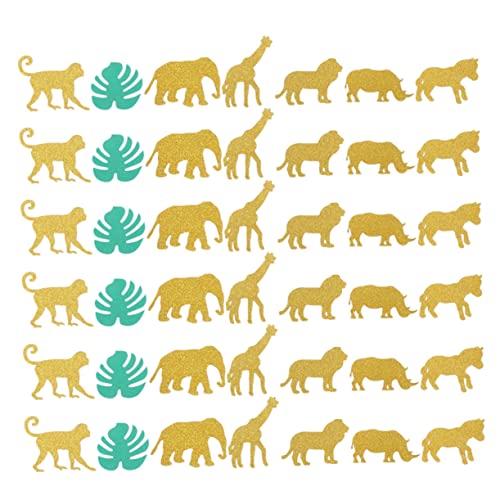 NOLITOY 100 Stück Hawaiian Jungle Theme Konfetti Monstera Tier Papier Streudekoration für Geburtstagsfeier Hochzeiten Babypartys und Besondere Anlässe Leuchtende Farben und Stilvolle NOLITOY 100 Stück Hawaiian Jungle Theme Konfetti Monstera Tier Papier Streudekoration für Geburtstagsfeier Hochzeiten Babypartys und Besondere Anlässe Leuchtende Farben und Stilvolle von NOLITOY