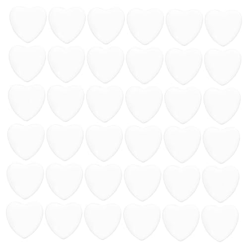 NOLITOY 100 Stück Herzförmige Cabochons Transparent Kuppelförmig Schmuckanhänger Diy Schmuckherstellung Leicht zu Verarbeiten Vielseitig für Halsketten Ohrringe Bastelbedarf von NOLITOY