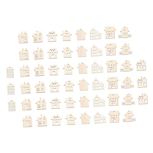 NOLITOY 100 Stück Holzhaus Basteln Holzscheiben DIY Malen Bastelset Holzplättchen Holzornamente für Kreative Eltern Junge Mädchen Freizeitgestaltung NOLITOY 100 Stück Holzhaus Basteln Holzscheiben DIY Malen Bastelset Holzplättchen Holzornamente für Kreative Eltern Junge Mädchen Freizeitgestaltung von NOLITOY