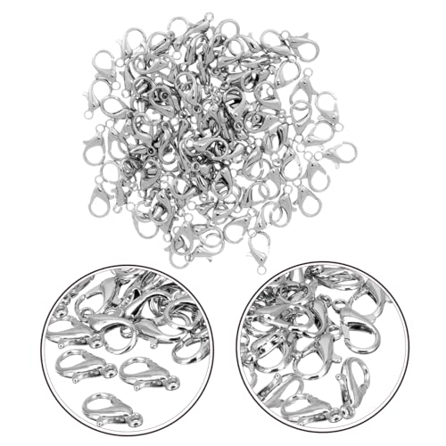 NOLITOY 100 Stück Karabinerverschlüsse aus Metalllegierung Langlebige Lobster Claw Verschlüsse für DIY Schmuckherstellung Geeignet für Halsketten Armbänder Schlüsselanhänger Einfach zu NOLITOY 100 Stück Karabinerverschlüsse aus Metalllegierung Langlebige Lobster Claw Verschlüsse für DIY Schmuckherstellung Geeignet für Halsketten Armbänder Schlüsselanhänger Einfach zu von NOLITOY