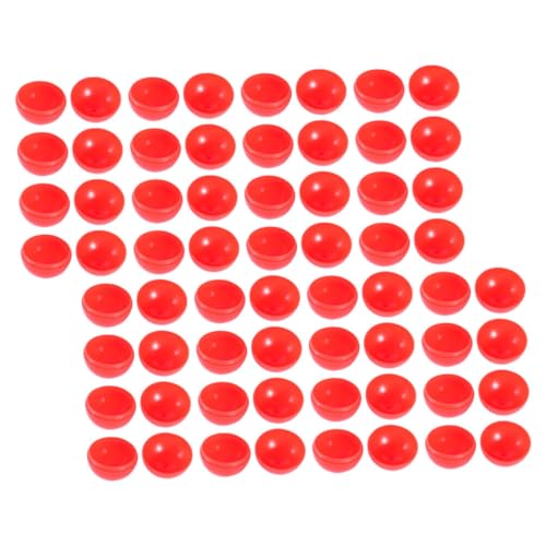 NOLITOY 100 Stück Öffbare Lotteriebälle Raffle Balls für Partys Spiele und Veranstaltungen Rote Gewinnspielkugeln für Verlosungen und Feiern von NOLITOY