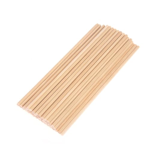 NOLITOY 100 Stück Runde Holzstäbe Natürliche Holzdübel für DIY Bastelzwecke Robuste Holzstäbe zum Modellbau Kinderhandwerk und Kreative Holzarbeiten NOLITOY 100 Stück Runde Holzstäbe Natürliche Holzdübel für DIY Bastelzwecke Robuste Holzstäbe zum Modellbau Kinderhandwerk und Kreative Holzarbeiten von NOLITOY