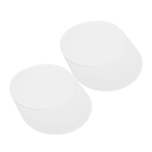 NOLITOY 100 Stück Runde Weiße Kartonpapier Robustes DIY Bastelpapier für Glatte Oberfläche für Zeichnen Malen und Scrapbooking Vielseitiges Reißfestes Bastelzubehör NOLITOY 100 Stück Runde Weiße Kartonpapier Robustes DIY Bastelpapier für Glatte Oberfläche für Zeichnen Malen und Scrapbooking Vielseitiges Reißfestes Bastelzubehör von NOLITOY