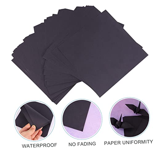 NOLITOY 100 Stück Schwarz Origami Papier Faltpapier für Diy Handwerk Quadratische für Papierkraniche und Bastelprojekte Doppelseitiges Design für Feste NOLITOY 100 Stück Schwarz Origami Papier Faltpapier für Diy Handwerk Quadratische für Papierkraniche und Bastelprojekte Doppelseitiges Design für Feste von NOLITOY