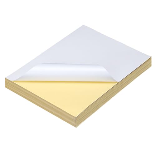 NOLITOY 100 Stück Selbstklebendes Etikettenpapier Weißes Aufkleberpapier für Laserdrucker und Tintenstrahldrucker Bedruckbares für Büro Schule und Heimgebrauch Leicht Ablösbar und NOLITOY 100 Stück Selbstklebendes Etikettenpapier Weißes Aufkleberpapier für Laserdrucker und Tintenstrahldrucker Bedruckbares für Büro Schule und Heimgebrauch Leicht Ablösbar und von NOLITOY