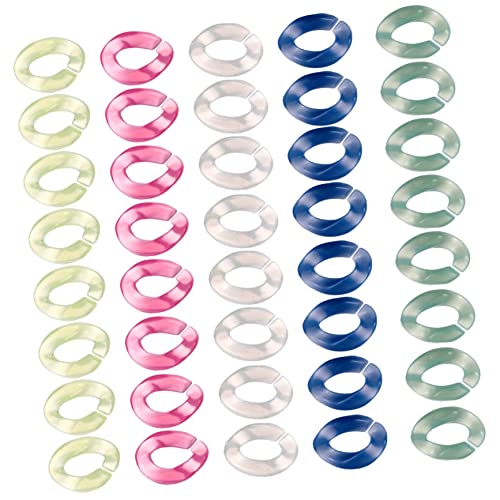 NOLITOY 100 Stück Teiliges DIY Acryl Anhänger Bunte Ohrclip Ketten Zubehör Vielseitige Halsketten Haarclip Bastelmaterialien Glatte Oberfläche für Schmuck Taschenketten Farbenfrohe von NOLITOY
