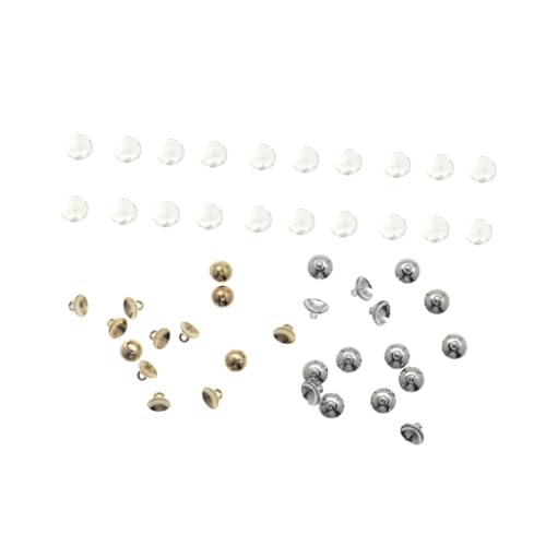 NOLITOY 100 Stück Teiliges DIY Schmuckanhänger mit Kugeln Goldfarbenen und Silberfarbenen Kupferkappen Kreative Schmuckherstellung Zubehör für Halsketten Armbänder und Schlüsselanhänger NOLITOY 100 Stück Teiliges DIY Schmuckanhänger mit Kugeln Goldfarbenen und Silberfarbenen Kupferkappen Kreative Schmuckherstellung Zubehör für Halsketten Armbänder und Schlüsselanhänger von NOLITOY
