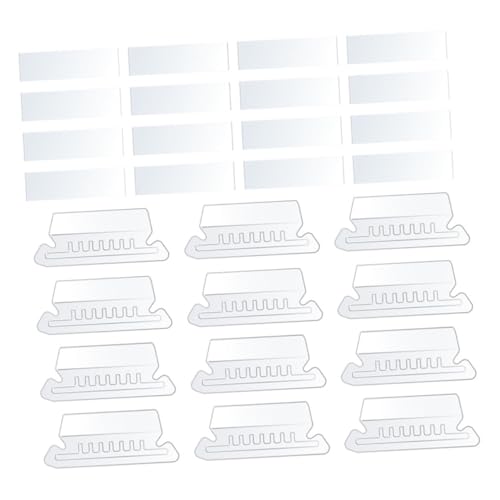 NOLITOY 100 Stück Transparente PVC Hängeordner registerkarten mit Wiederverwendbaren Papieretiketten Abnehmbare Kleine Aktenordner tab reiter für Einfache Dokumentenorganisation und NOLITOY 100 Stück Transparente PVC Hängeordner registerkarten mit Wiederverwendbaren Papieretiketten Abnehmbare Kleine Aktenordner tab reiter für Einfache Dokumentenorganisation und von NOLITOY