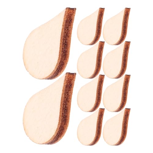 NOLITOY 100 Stück Wasser tropfenförmige Holzscheiben Verzierungen für das Handwerk Tropfenform holzdekor geschenkdeko dekorieren Handwerksdekoration Tropfenornament Hölzern NOLITOY 100 Stück Wasser tropfenförmige Holzscheiben Verzierungen für das Handwerk Tropfenform holzdekor geschenkdeko dekorieren Handwerksdekoration Tropfenornament Hölzern von NOLITOY