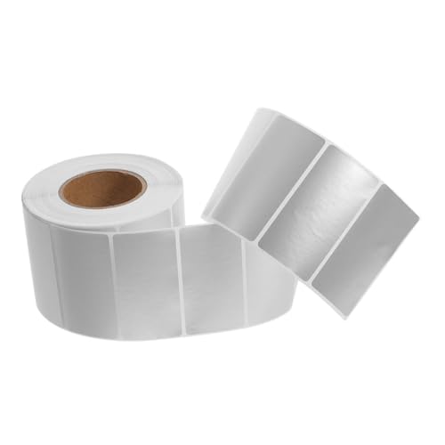 NOLITOY 1000 Stück Silberne Etiketten Papier Selbstklebend Bedruckbar Aufkleber für Drucker Blanko Labels zum Beschriften Organisieren und Markieren von Dokumenten und Verpackungen NOLITOY 1000 Stück Silberne Etiketten Papier Selbstklebend Bedruckbar Aufkleber für Drucker Blanko Labels zum Beschriften Organisieren und Markieren von Dokumenten und Verpackungen von NOLITOY