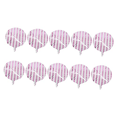 NOLITOY 10Stücke Runde Gestreifte Luftballons Pastellfarben Dekoration für Geburtstagsfeiern Hochzeiten und Andere Feste aus Sicherem Aluminiumfolie Material NOLITOY 10Stücke Runde Gestreifte Luftballons Pastellfarben Dekoration für Geburtstagsfeiern Hochzeiten und Andere Feste aus Sicherem Aluminiumfolie Material von NOLITOY