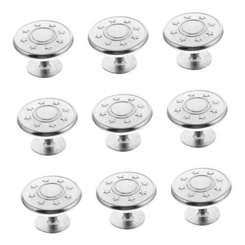 NOLITOY 10Stücke Verstellbare Hosenknöpfe für Jeans Abnehmbar und Nagelfrei Zubehör zur Taillenverlängerung Hochwertige Verarbeitung für DIY Accessoires für Lockere NOLITOY 10Stücke Verstellbare Hosenknöpfe für Jeans Abnehmbar und Nagelfrei Zubehör zur Taillenverlängerung Hochwertige Verarbeitung für DIY Accessoires für Lockere von NOLITOY