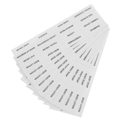 NOLITOY 10Stücke Wasserdichte für Kosmetikflaschen Beschriftungen für Reisebehälter Handseife Shampoo Lotion Organisieren von Badezimmer von NOLITOY