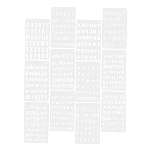 NOLITOY 12 Blatt Teiliges Pet Schablonen Buchstaben für Malerei Wiederverwendbare Wand Schablonen Kreative Bastelvorlage für DIY Dekoration und Handwerksprojekte Große Muster für Präzises NOLITOY 12 Blatt Teiliges Pet Schablonen Buchstaben für Malerei Wiederverwendbare Wand Schablonen Kreative Bastelvorlage für DIY Dekoration und Handwerksprojekte Große Muster für Präzises von NOLITOY