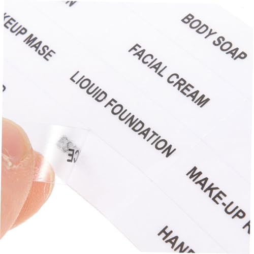 NOLITOY 12 Blatt Teiliges Transparente Wasserfeste Reiseetiketten für Shampoo Conditioner und Lotion Aufkleber für Nachfüllflaschen und Kosmetikbehälter Praktische Beschriftung für NOLITOY 12 Blatt Teiliges Transparente Wasserfeste Reiseetiketten für Shampoo Conditioner und Lotion Aufkleber für Nachfüllflaschen und Kosmetikbehälter Praktische Beschriftung für von NOLITOY