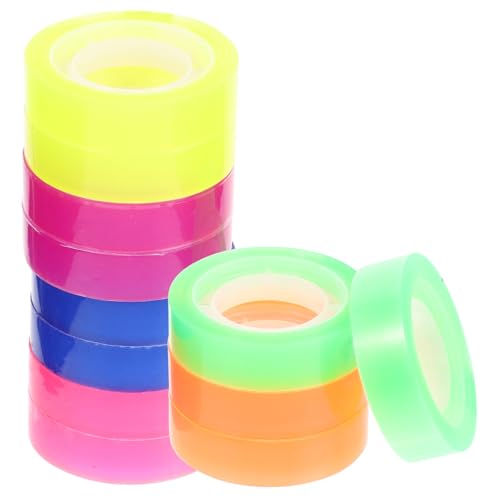 NOLITOY 12 Rollen Bunte Transparente Klebebänder DIY Scrapbook Deko Tapes Vielseitig für Geschenkverpackung Basteln Schule und Party Kreative Klebeband NOLITOY 12 Rollen Bunte Transparente Klebebänder DIY Scrapbook Deko Tapes Vielseitig für Geschenkverpackung Basteln Schule und Party Kreative Klebeband von NOLITOY