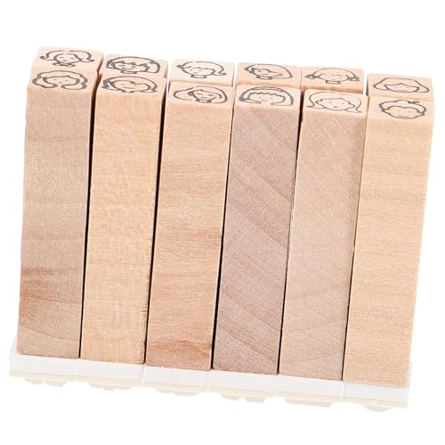 NOLITOY 12 Stück Teiliges Holzstempel mit Niedlichen Retro Mustern Vielseitig Einsetzbar für DIY Scrapbooking Tagebuchgestaltung und Kreative Bastelprojekte Klare Abdrücke Kindgerecht und NOLITOY 12 Stück Teiliges Holzstempel mit Niedlichen Retro Mustern Vielseitig Einsetzbar für DIY Scrapbooking Tagebuchgestaltung und Kreative Bastelprojekte Klare Abdrücke Kindgerecht und von NOLITOY