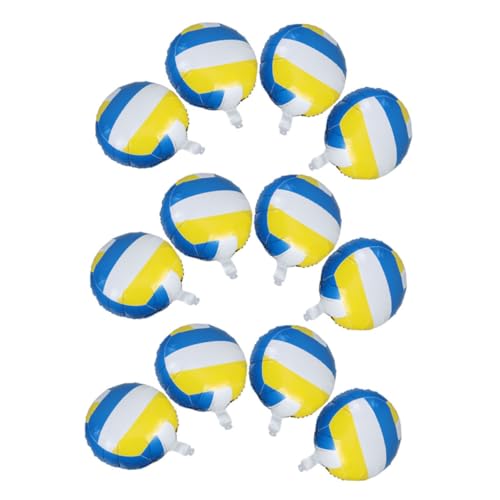 NOLITOY 12 Stück Teiliges Volleyball party dekorationsset Aluminiumfolieballons Realistisch Robust Sicher für Sportpartys Kindergeburtstag Volleyball motto Veranstaltung Zubehör von NOLITOY