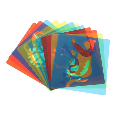 NOLITOY 12 Stück Teiliges Zeichenschablonen Tiermotive Kunststoff Vorlagen Bunte Malschablonen für Schule DIY Basteln Malen Papier Holz Stoff Wände Möbel NOLITOY 12 Stück Teiliges Zeichenschablonen Tiermotive Kunststoff Vorlagen Bunte Malschablonen für Schule DIY Basteln Malen Papier Holz Stoff Wände Möbel von NOLITOY