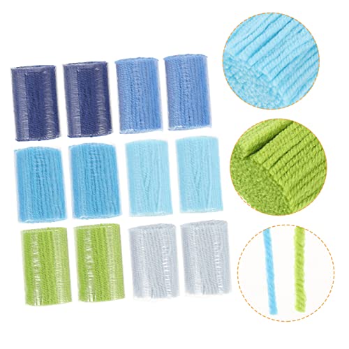 NOLITOY 12 Stück nähen stricken DIY handwerk blanket yarn wool knitting yarn Teppich-Stickset Riegelhaken-Teppichsatz Bausatz wolle Garn aus Acrylfasern Set zur Herstellung von Teppichen von NOLITOY