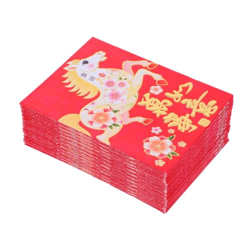 NOLITOY 120 Stück Chinesische Neujahrsumschläge Pferdemotiv Rote Umschläge Großes Fassungsvermögen Bunte Drucke Cartoon Stil Für Geldgeschenke Grußkarten NOLITOY 120 Stück Chinesische Neujahrsumschläge Pferdemotiv Rote Umschläge Großes Fassungsvermögen Bunte Drucke Cartoon Stil Für Geldgeschenke Grußkarten von NOLITOY