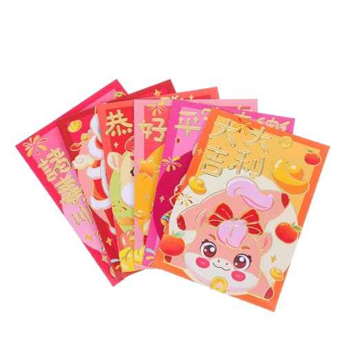 NOLITOY 120 Stück Chinesische Rote Umschläge Cartoon Pferd Design Langlebige Papier Hong Bao Umschläge für Frühlingsfest Hochzeit Geschenkumschläge mit Kultureller Bedeutung NOLITOY 120 Stück Chinesische Rote Umschläge Cartoon Pferd Design Langlebige Papier Hong Bao Umschläge für Frühlingsfest Hochzeit Geschenkumschläge mit Kultureller Bedeutung von NOLITOY