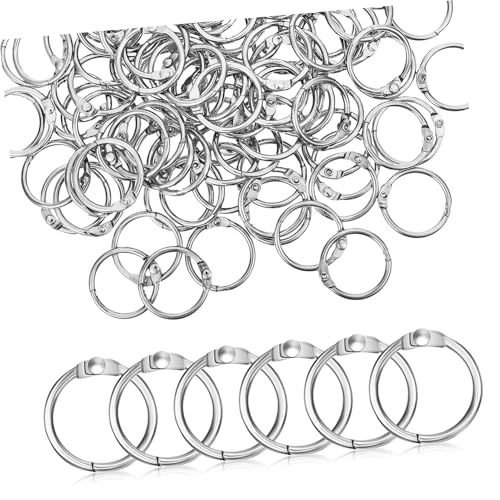 NOLITOY 120 Stück Metall Buchbinderinge Silber Runde Binder Ringe für Karteikarten Scrapbook Notizbücher Dauerhaft Sicher für Büro Schule DIY Projekte NOLITOY 120 Stück Metall Buchbinderinge Silber Runde Binder Ringe für Karteikarten Scrapbook Notizbücher Dauerhaft Sicher für Büro Schule DIY Projekte von NOLITOY