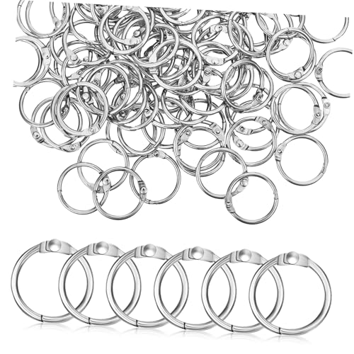 NOLITOY 120 Stück Ringe für Sammelalben blinken Stichwort studieren Mini Lose Blattbindemittel Sammelalbum Ringbuchklammern Bindungsringe Ringordner für lose Blätter Metall NOLITOY 120 Stück Ringe für Sammelalben blinken Stichwort studieren Mini Lose Blattbindemittel Sammelalbum Ringbuchklammern Bindungsringe Ringordner für lose Blätter Metall von NOLITOY