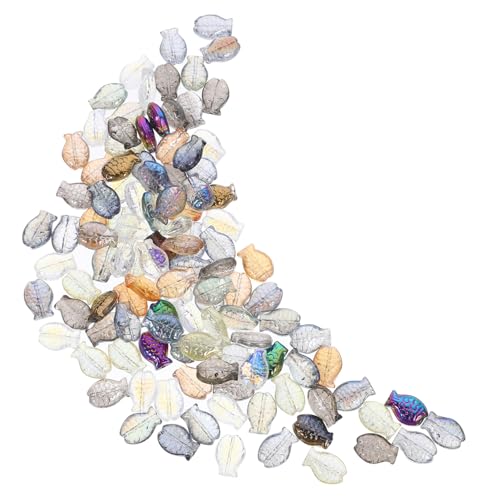 NOLITOY 120 Stück Teiliges Glas Fisch Perlen mit Kleine Bunte Schmuckperlen zum Auffädeln für DIY Armband Halskette Ohrringe Schmuckherstellung Langlebig und Glatt NOLITOY 120 Stück Teiliges Glas Fisch Perlen mit Kleine Bunte Schmuckperlen zum Auffädeln für DIY Armband Halskette Ohrringe Schmuckherstellung Langlebig und Glatt von NOLITOY