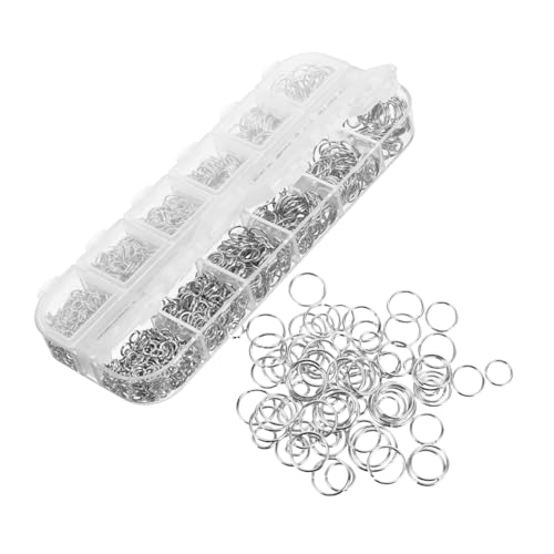 NOLITOY 1200 Stück Teiliges Offene Biegeringe aus Eisen Robuste Schmuckverbinder für Armbänder Halsketten DIY Schmuckherstellung und Reparatur Vielseitige Sprungringe für Handarbeiten NOLITOY 1200 Stück Teiliges Offene Biegeringe aus Eisen Robuste Schmuckverbinder für Armbänder Halsketten DIY Schmuckherstellung und Reparatur Vielseitige Sprungringe für Handarbeiten von NOLITOY