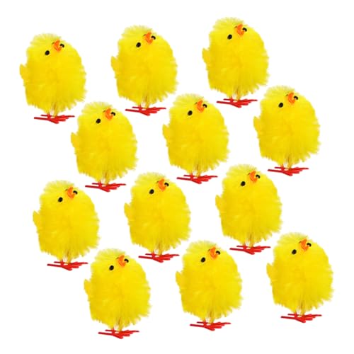 NOLITOY 12pcs Plüsch Hühnerdekor Miniatur Küken Figuren Osterfeier Dekorationen Tisch Herzstück Für Ostereifüllungen Kuchen -topper NOLITOY 12pcs Plüsch Hühnerdekor Miniatur Küken Figuren Osterfeier Dekorationen Tisch Herzstück Für Ostereifüllungen Kuchen -topper von NOLITOY