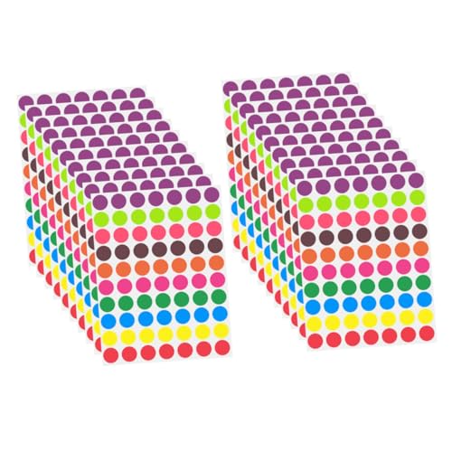 NOLITOY 1400 Stück Teiliges Bunte Runde Dot Label Aufkleber Selbstklebend Farbige Kreis Etiketten für Organisation Beschriftung Vielseitig Einsetzbar Starke Haftung für Büro und Zuhause NOLITOY 1400 Stück Teiliges Bunte Runde Dot Label Aufkleber Selbstklebend Farbige Kreis Etiketten für Organisation Beschriftung Vielseitig Einsetzbar Starke Haftung für Büro und Zuhause von NOLITOY