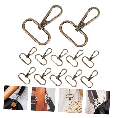 NOLITOY 15 Stück Teiliges DIY Karabinerverschlüsse aus Zinklegierung Drehbare Lobster verschlüsse für Schlüsselanhänger Armbänder und Halsketten Bronze Innendurchmesser Robust und Leicht NOLITOY 15 Stück Teiliges DIY Karabinerverschlüsse aus Zinklegierung Drehbare Lobster verschlüsse für Schlüsselanhänger Armbänder und Halsketten Bronze Innendurchmesser Robust und Leicht von NOLITOY