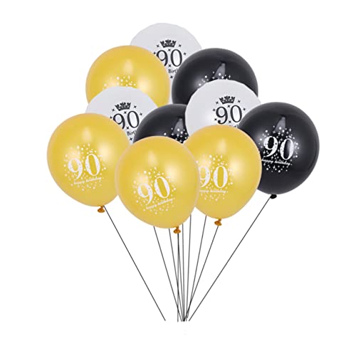 NOLITOY 15St ballons ballonie balloons Ballondekorationen zum 90. Geburtstag Schmucksets für Erwachsene Ballon für die Party gedenken Konfetti Partybedarf Zubehör einstellen von NOLITOY