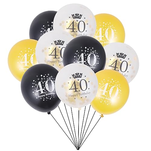 NOLITOY 15st Zahlen Luftballon Emulsion Geschenk von NOLITOY