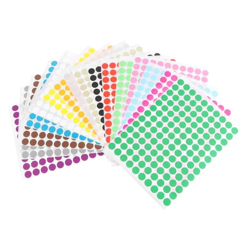 NOLITOY 16 Blatt Klebepunkte Aufkleber Farben Selbstklebend für Geschenketiketten Scrapbooking Dekoration Kinderfreundlich ohne Rückstände NOLITOY 16 Blatt Klebepunkte Aufkleber Farben Selbstklebend für Geschenketiketten Scrapbooking Dekoration Kinderfreundlich ohne Rückstände von NOLITOY
