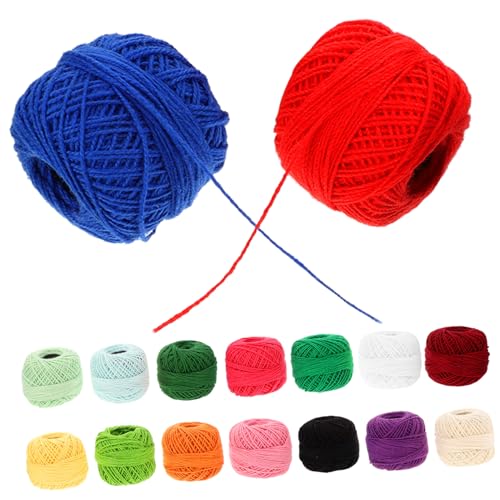 NOLITOY 16 Rollen Kreuzstichfaden Stoff Stickerei Baumwollnähfäden praktisches Stickgarn kreuzen embroidery handwerkskunst farbelfarben Quiltgarn für Nähmaschine bunter Nähfaden Baumwolle von NOLITOY