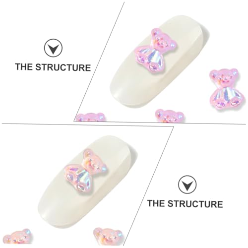 NOLITOY 160 Stück Teiliges Nagelschmuck Resin Bärchen Fingernail Decors Bunte Nagelsticker in Blau Pfirsich Weiß Braun Gelb für Kreative Maniküre und DIY Nageldesign NOLITOY 160 Stück Teiliges Nagelschmuck Resin Bärchen Fingernail Decors Bunte Nagelsticker in Blau Pfirsich Weiß Braun Gelb für Kreative Maniküre und DIY Nageldesign von NOLITOY