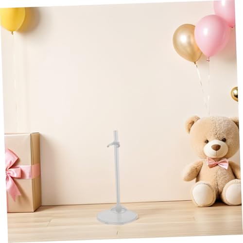 NOLITOY 17 Stück Teiliges Puppenständer aus Transparentem Kunststoff Stabiler Doll Holder mit Breiter Basis für Verschiedene Puppengrößen Platzsparend und Sicher zur Aufbewahrung und von NOLITOY