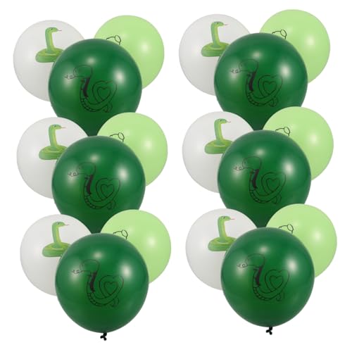 NOLITOY 18 Stück Teiliges Schlangenparty deko Bunten Luftballons Detailreiche Tiermotive Einfache Montage Vielseitig für Geburtstagsfeiern und Themenpartys Geeignet von NOLITOY