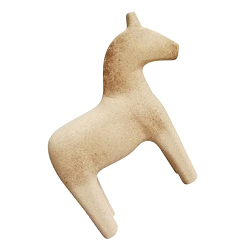 NOLITOY 1stück Pferdefigur Aus Holz Kreatives Bastelornament Unbehandelt Für Dekoration Und Handwerk Aus Natürlichen Materialien Ergonomisch Und Vielseitig Einsetzbar von NOLITOY