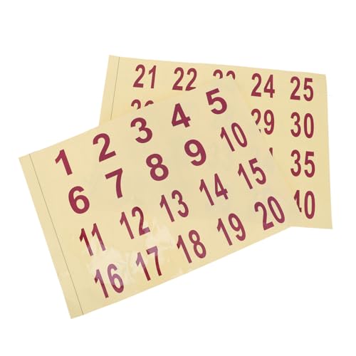 NOLITOY 2 Blätter Wasserdichte Große Zahlenaufkleber Bögen Selbstklebend Rund für Mülltonnen Türen Garten Pflanzgefäße Nummern Sticker Transparent Langlebig NOLITOY 2 Blätter Wasserdichte Große Zahlenaufkleber Bögen Selbstklebend Rund für Mülltonnen Türen Garten Pflanzgefäße Nummern Sticker Transparent Langlebig von NOLITOY