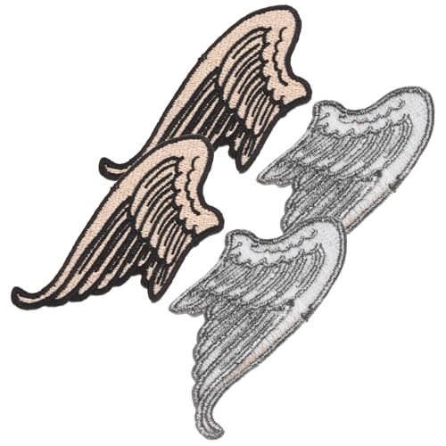 NOLITOY 2 Paare Flügel Aufnäher zum Aufbügeln Gestickte PU Leder Applikationen Kleidung Patches für Jacken Rucksäcke DIY Mode Alltagsstil Einzigartiges Wing Design NOLITOY 2 Paare Flügel Aufnäher zum Aufbügeln Gestickte PU Leder Applikationen Kleidung Patches für Jacken Rucksäcke DIY Mode Alltagsstil Einzigartiges Wing Design von NOLITOY