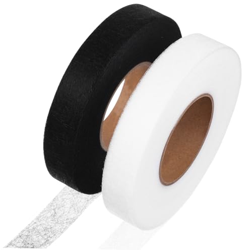 NOLITOY 2 Rollen Doppelseitiges Klebeband Saumband Nähen Stoff Vorhang Material Saumklebebänder Säumen Naht Kein Nähband Kleiderband von NOLITOY